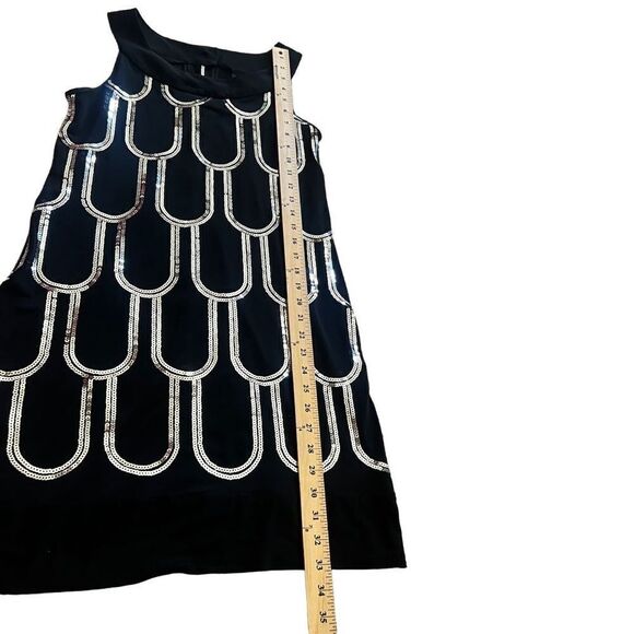 B. Smart Black Sequined Cocktail Dress. Sleeveless. Size 4. Great Condition! - Picture 12 of 12